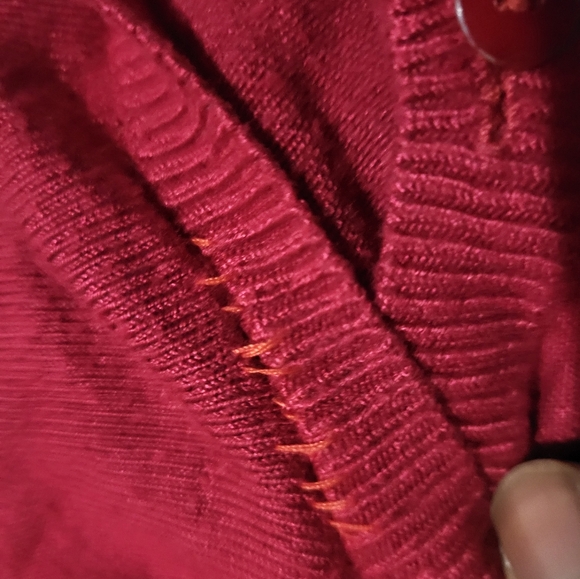 Express buttoned sweater- Medium   Burgundy red. - Picture 6 of 9